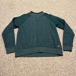 Tentree Crewneck Pullover Sweatshirt Sz M Heathered Green Organic Cotton Outdoor